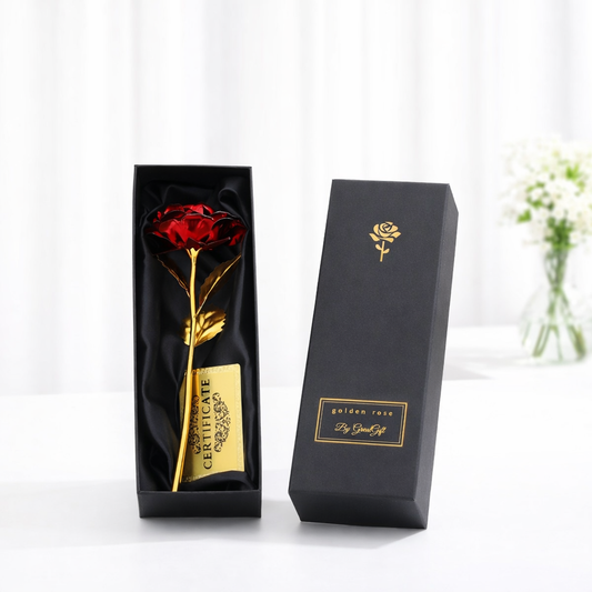 Rose Éternelle – Gold Foil Rose Gift