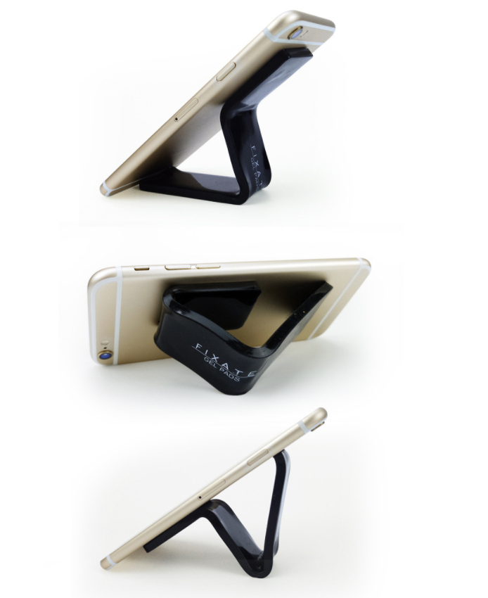 Two black gel grip pads
