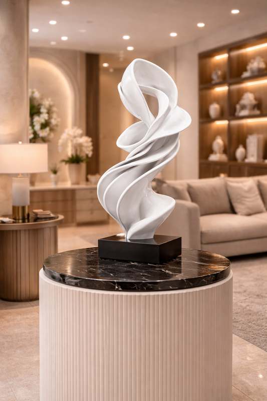 VELORÉ Sculptural Flow Resin Floor Sculpture