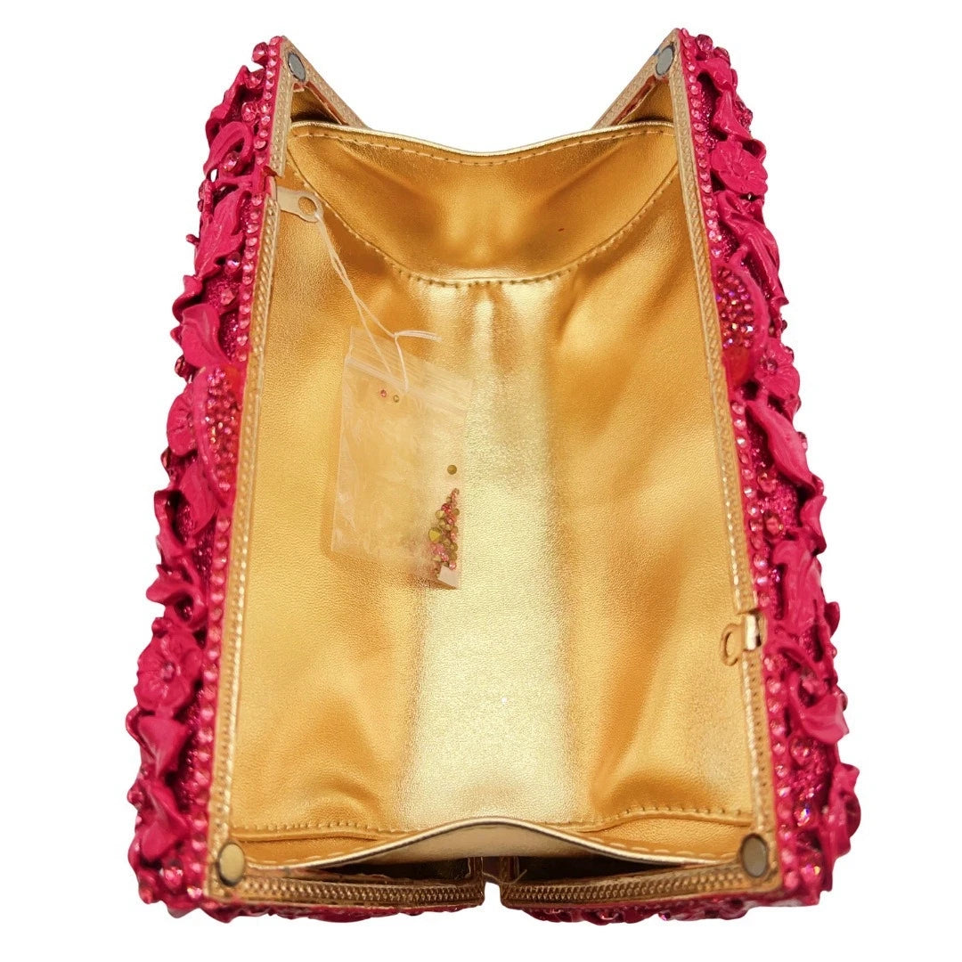 Rouge Éclat — Couture Evening Clutch