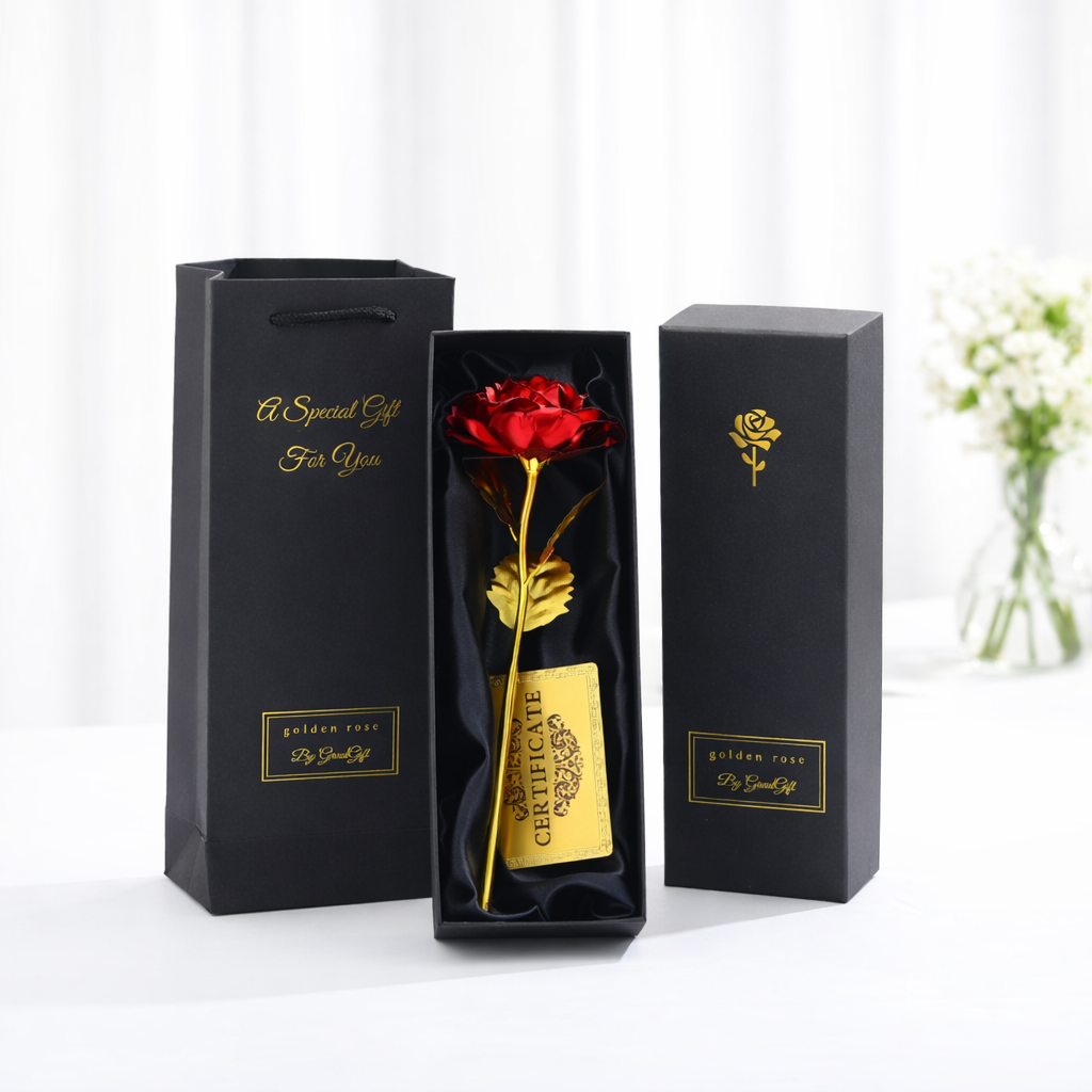 Rose Éternelle – Gold Foil Rose Gift