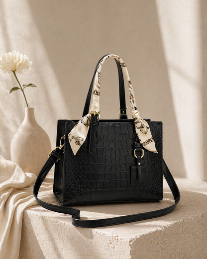 Crocodile Pattern Handbag - PU