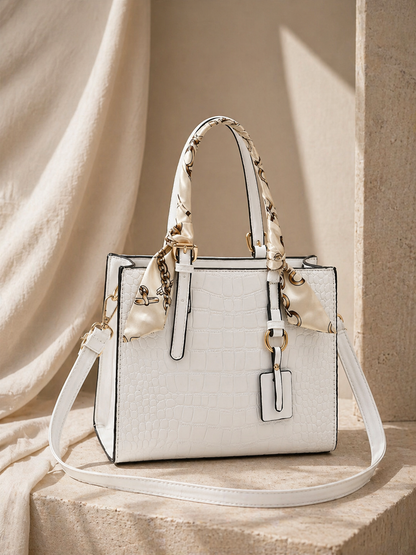 Crocodile Pattern Handbag - PU