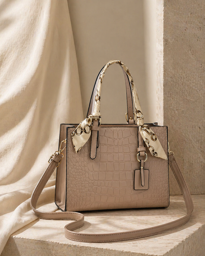 Crocodile Pattern Handbag - PU