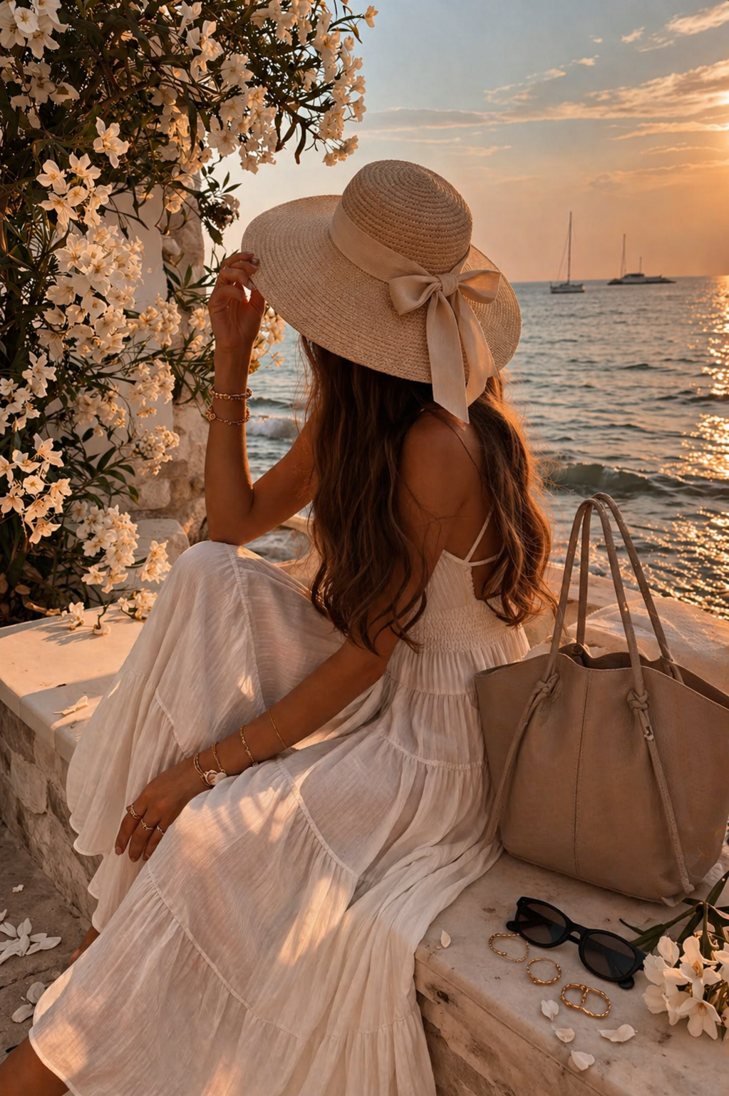 Sélene Structured Leather Tote