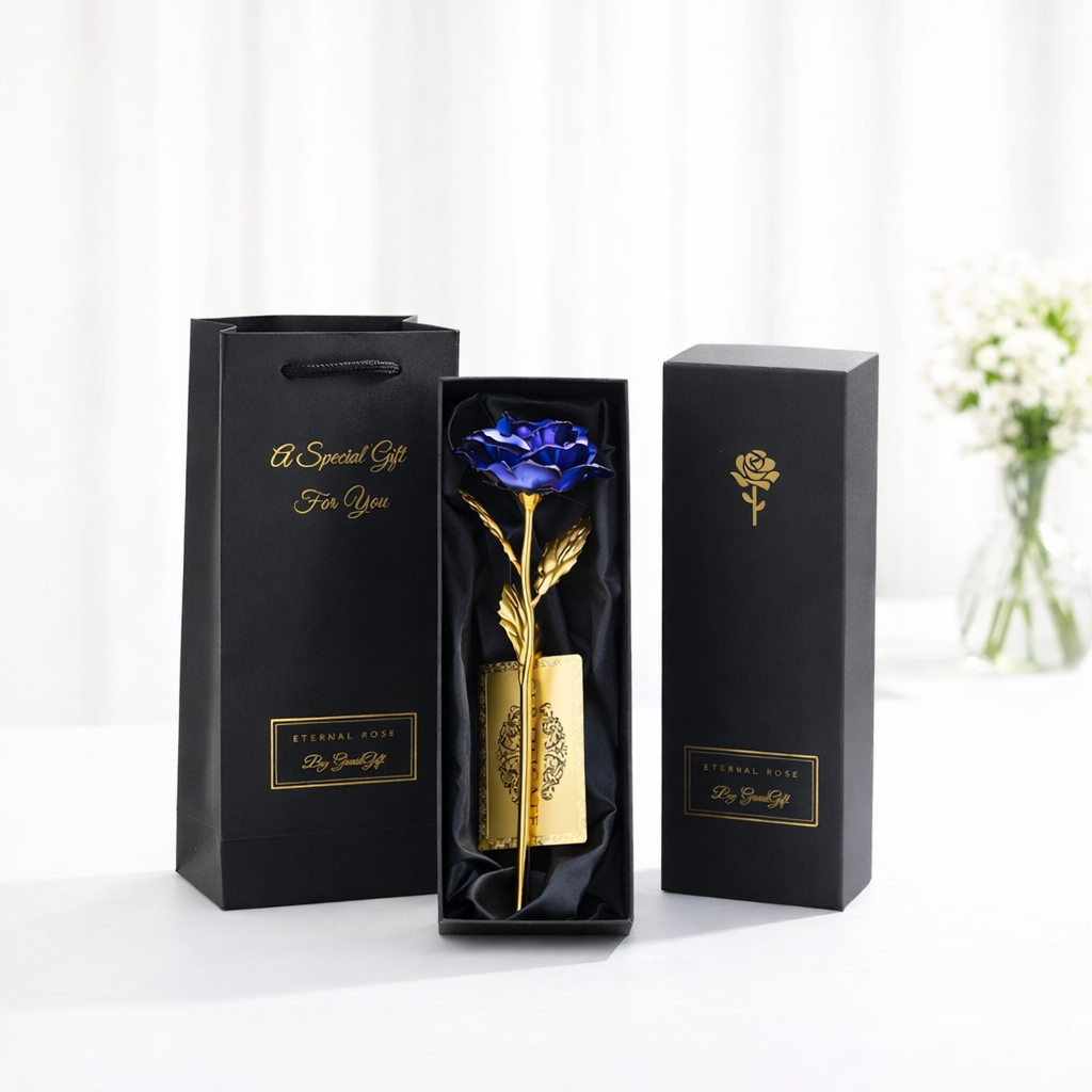 Rose Éternelle – Gold Foil Rose Gift
