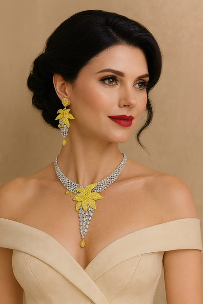 Imperial Radiance – Crystal Bloom High Jewelry Set