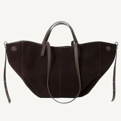 Sélene Suede Structured Shoulder Tote Bag