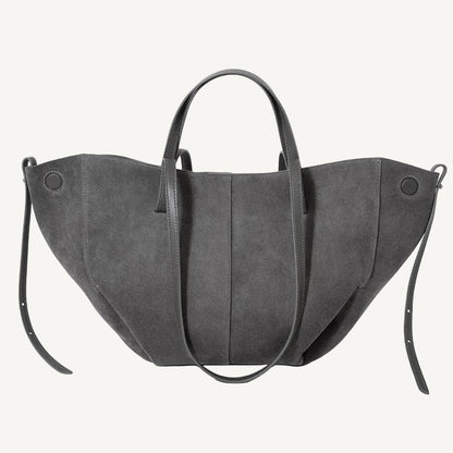 Sélene Suede Structured Shoulder Tote Bag