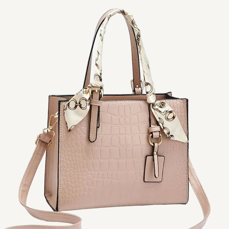 Crocodile Pattern Handbag - PU