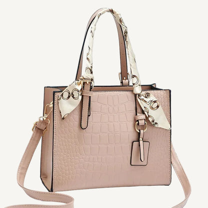 Crocodile Pattern Handbag - PU