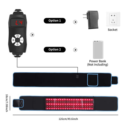 LumiRelief™ — Red & Near-Infrared LED Wellness Wrap