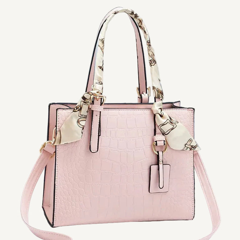 Crocodile Pattern Handbag - PU