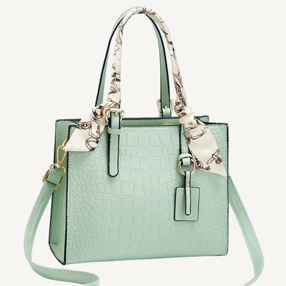 Crocodile Pattern Handbag - PU