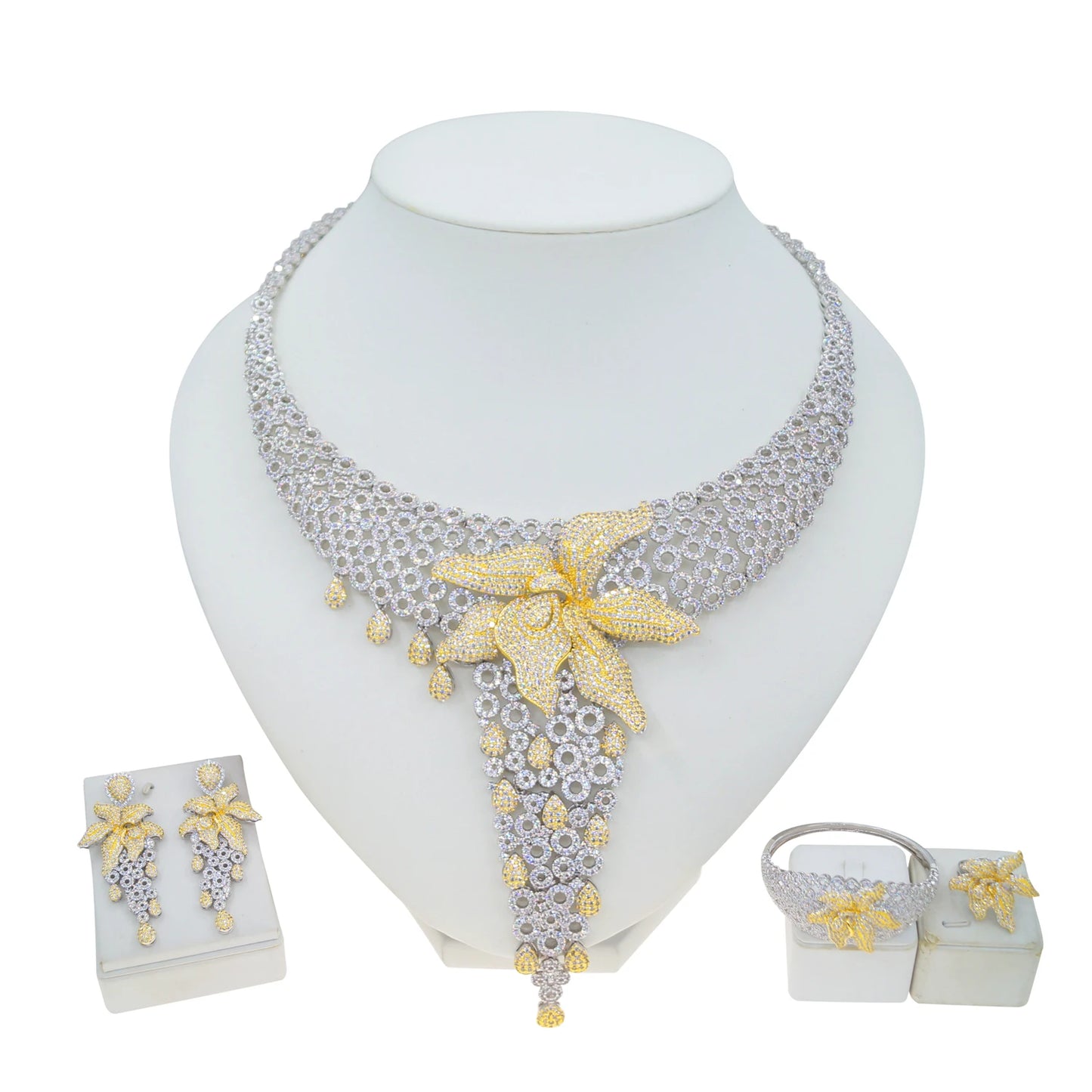 Imperial Radiance – Crystal Bloom High Jewelry Set