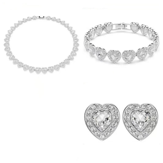 Lumière du Cœur – Heart Crystal Jewelry Set