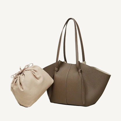 Sélene Structured Leather Tote