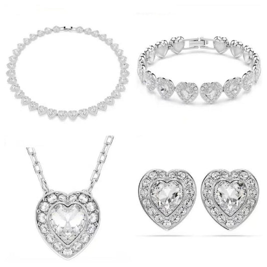 Lumière du Cœur – Heart Crystal Jewelry Set