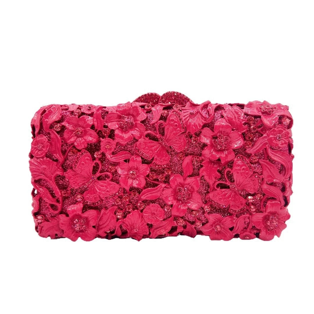 Rouge Éclat — Couture Evening Clutch