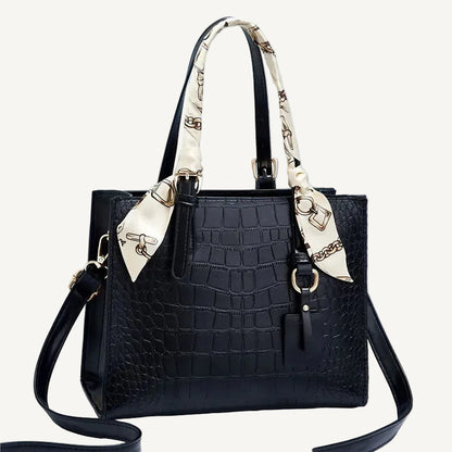 Crocodile Pattern Handbag - PU