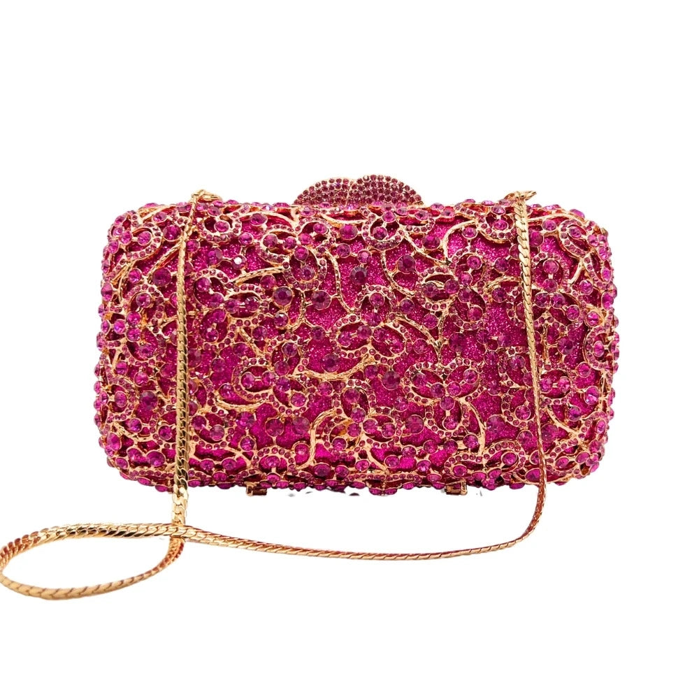 Rouge Éclat — Couture Evening Clutch