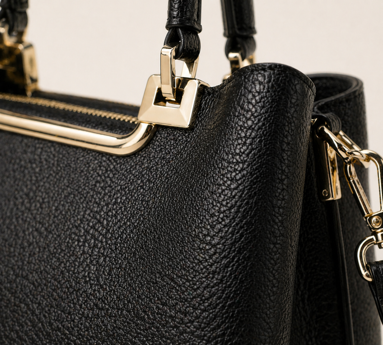 Élise Structured Leather Tote