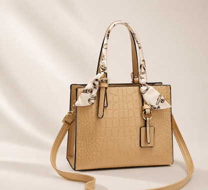 Crocodile Pattern Handbag - PU
