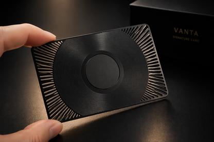 VANTA™ Signature Metal Card — NFC Digital Business Card
