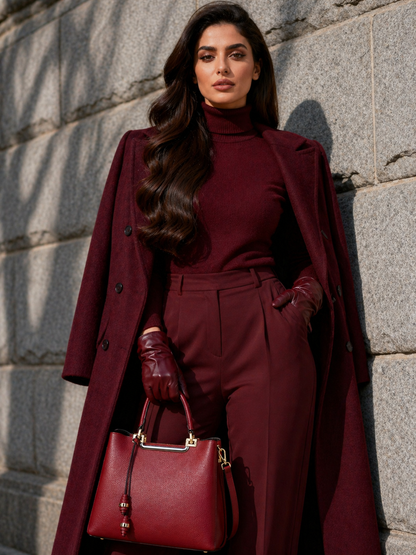 Élise Structured Leather Tote