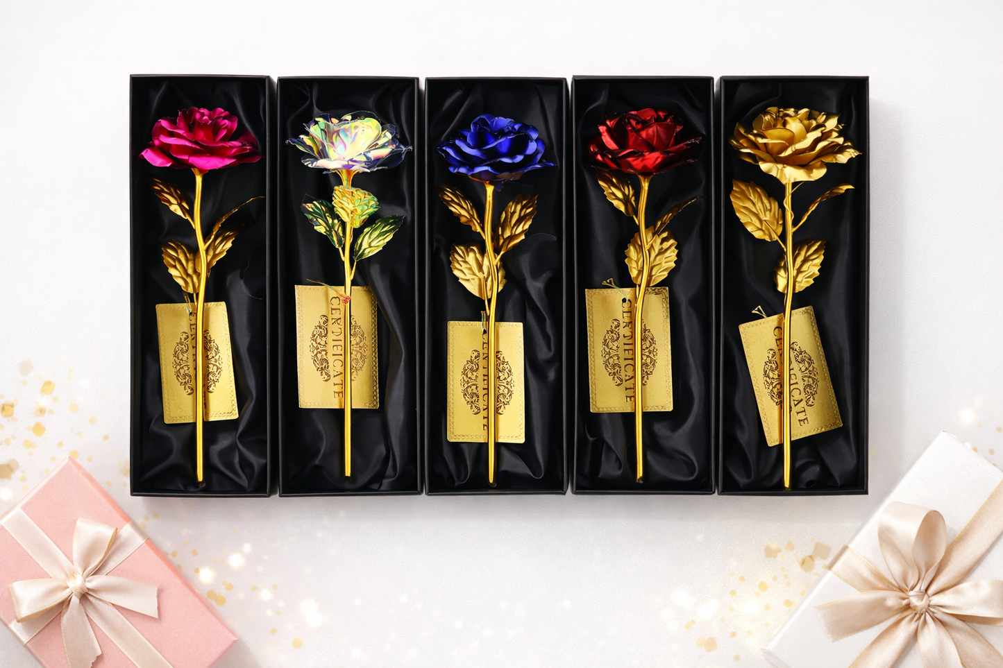 Rose Éternelle – Gold Foil Rose Gift